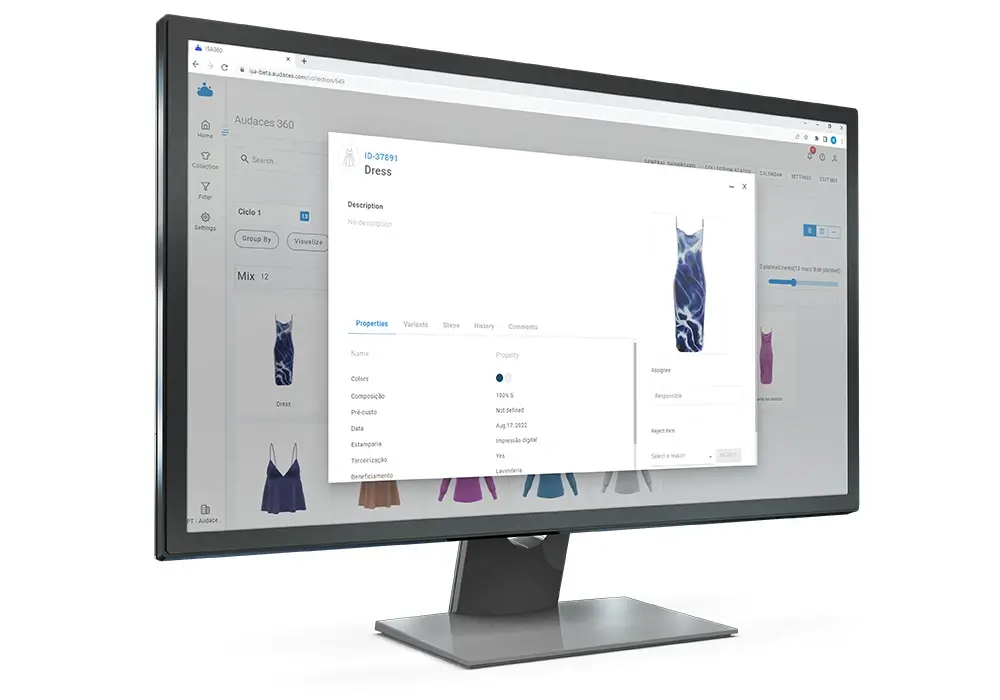 Interface do Audaces Isa